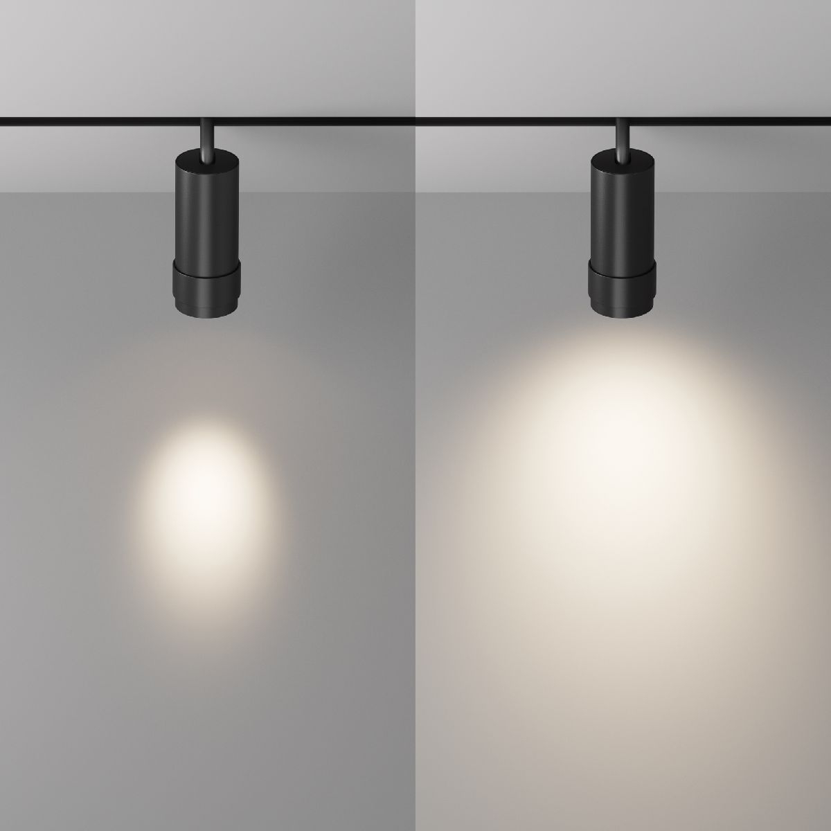 Трековый магнитный светильник Maytoni Focus Zoom TR212-1-12WTW-DS-Z-B