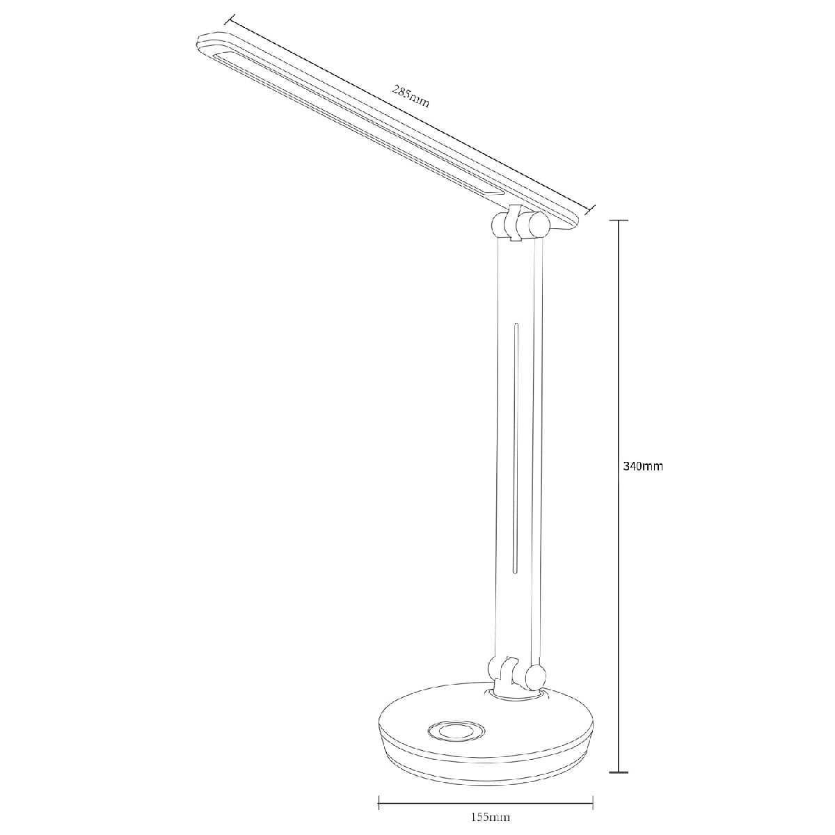 Настольная лампа Reluce 00623-0.7-01 BK