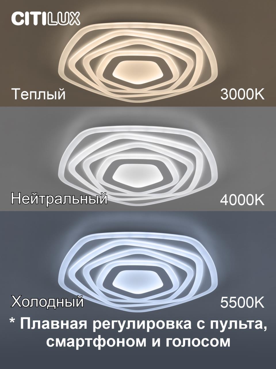 Потолочный светильник Citilux Триест Смарт CL737A54E