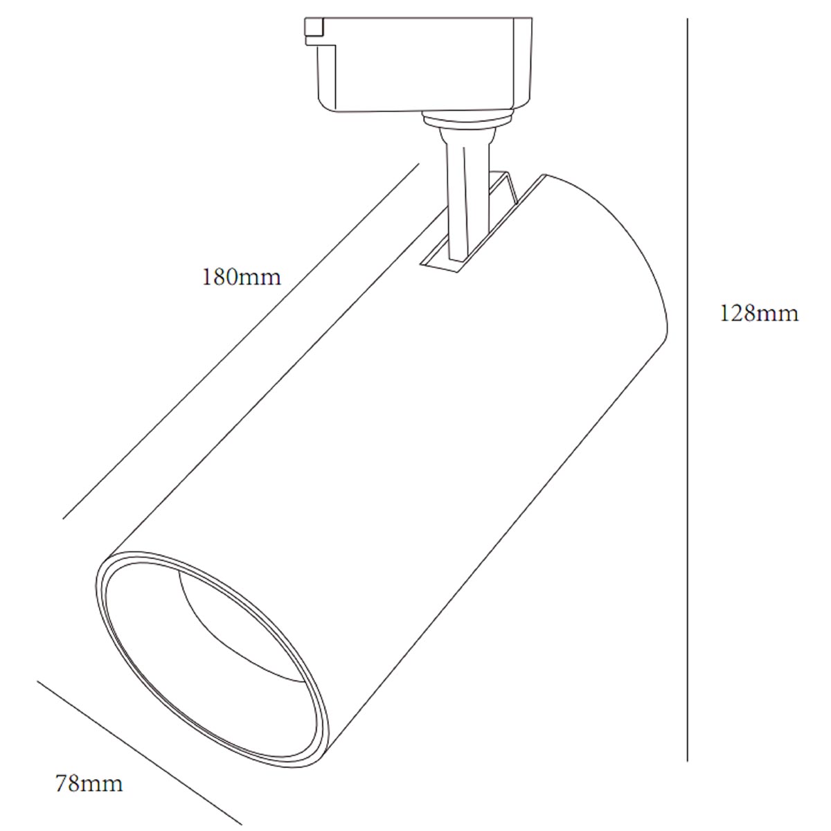 Трековый однофазный светильник ЭРА TR5-30 COB WH Б0049054