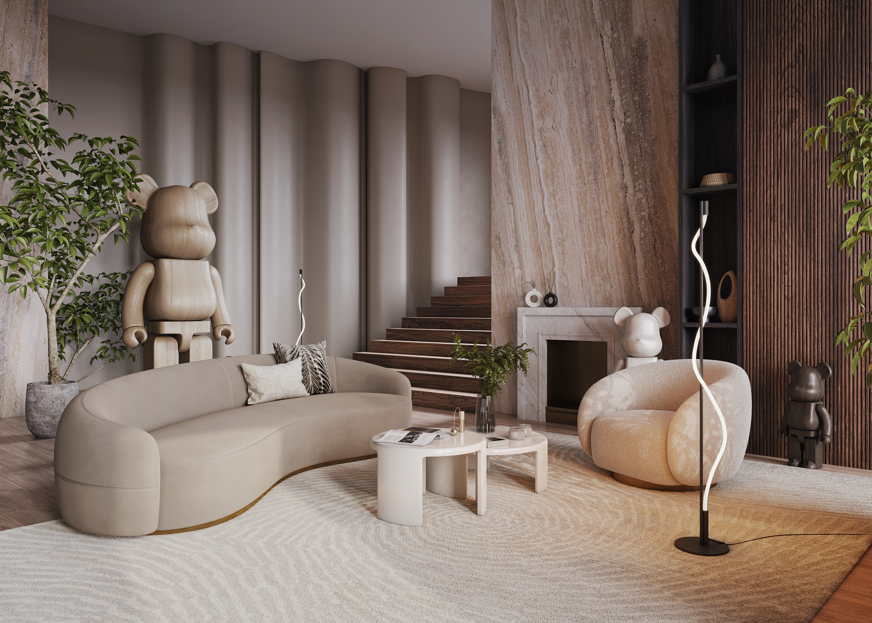 Торшер Maytoni Tau MOD166FL-L15B3K в Москве