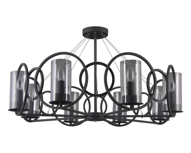 Потолочная люстра Lumien Hall Олави 3302/8P-SBK-CL