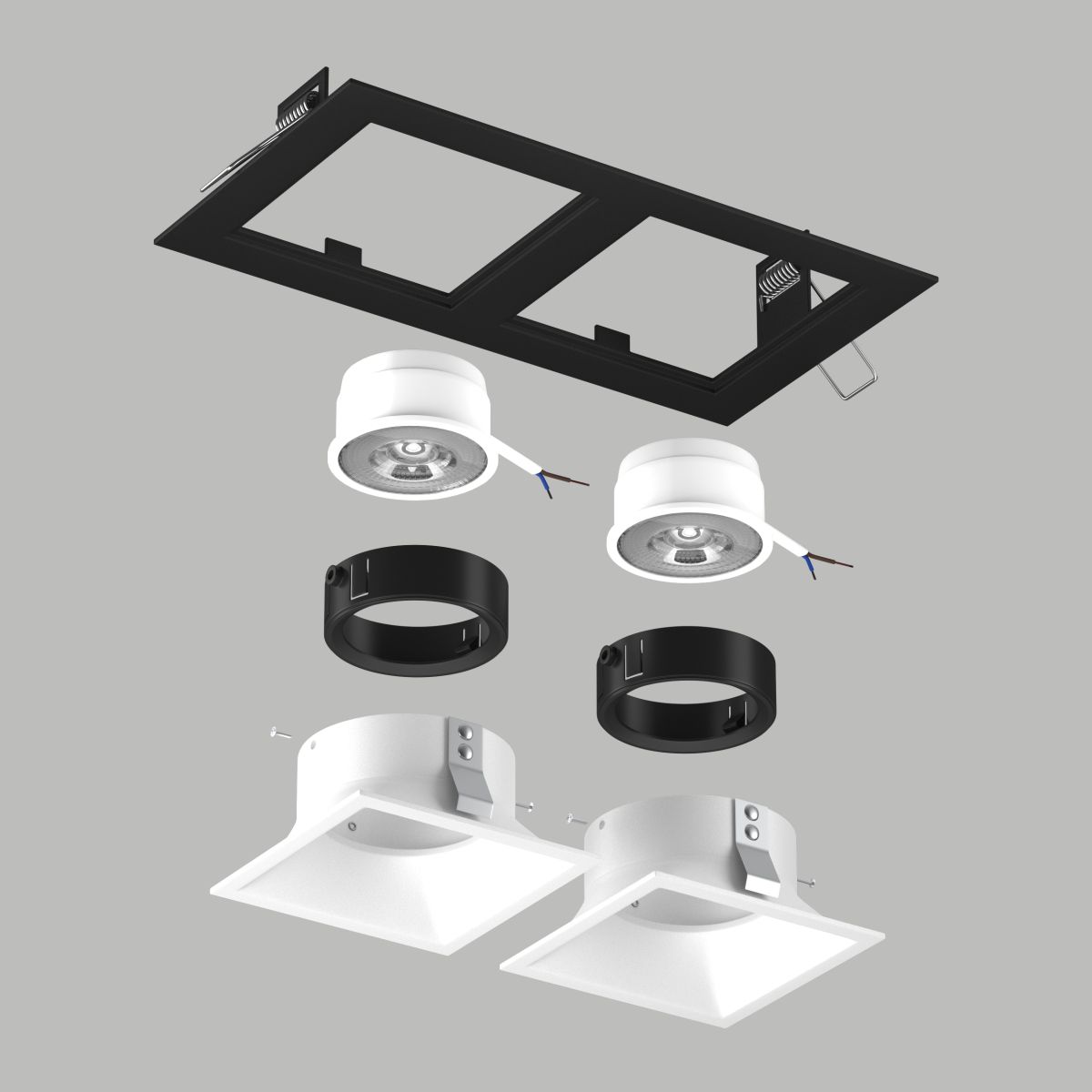 Встраиваемый светильник Lightstar Domino (214527+214506+214506+214007+214007) D5270606BMOD