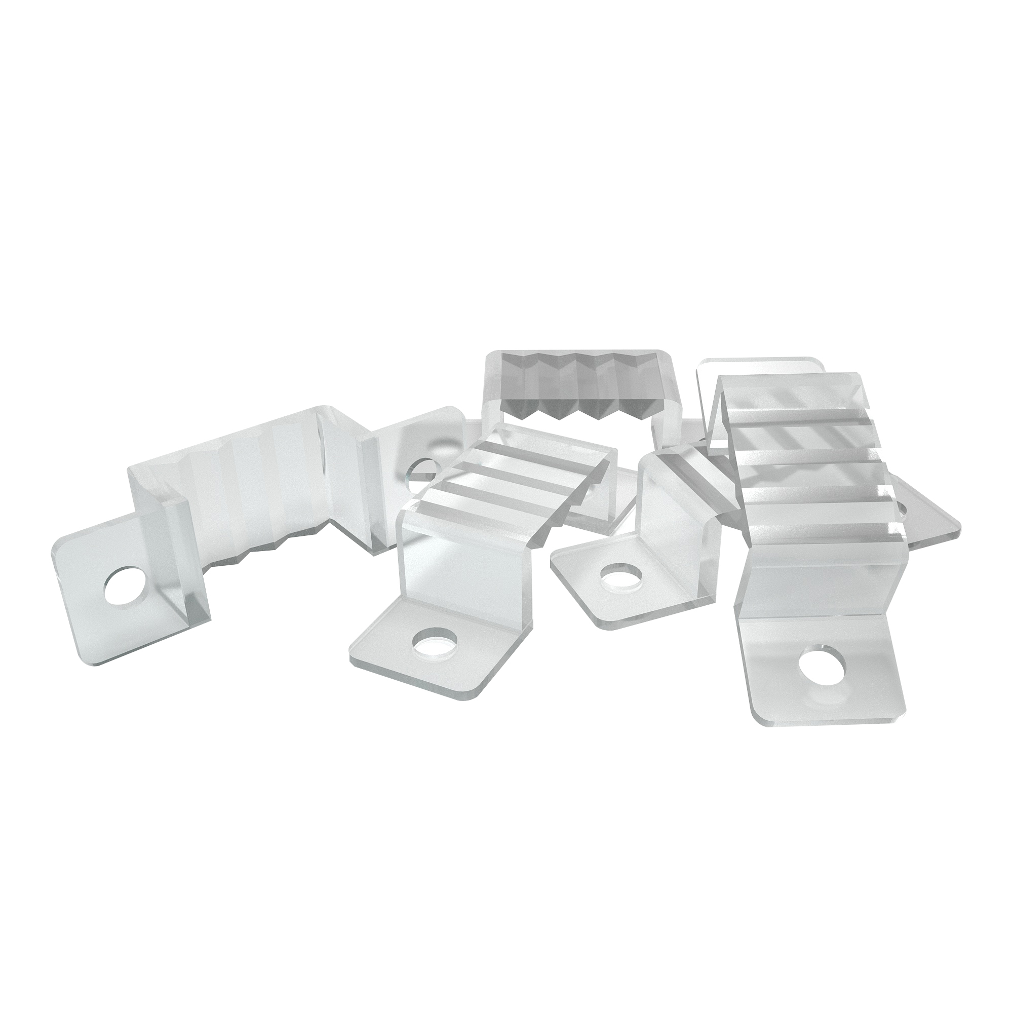 Комплект крепежей OGM для светодиодной ленты 220В чип 2835 120д/м 5шт AC-71