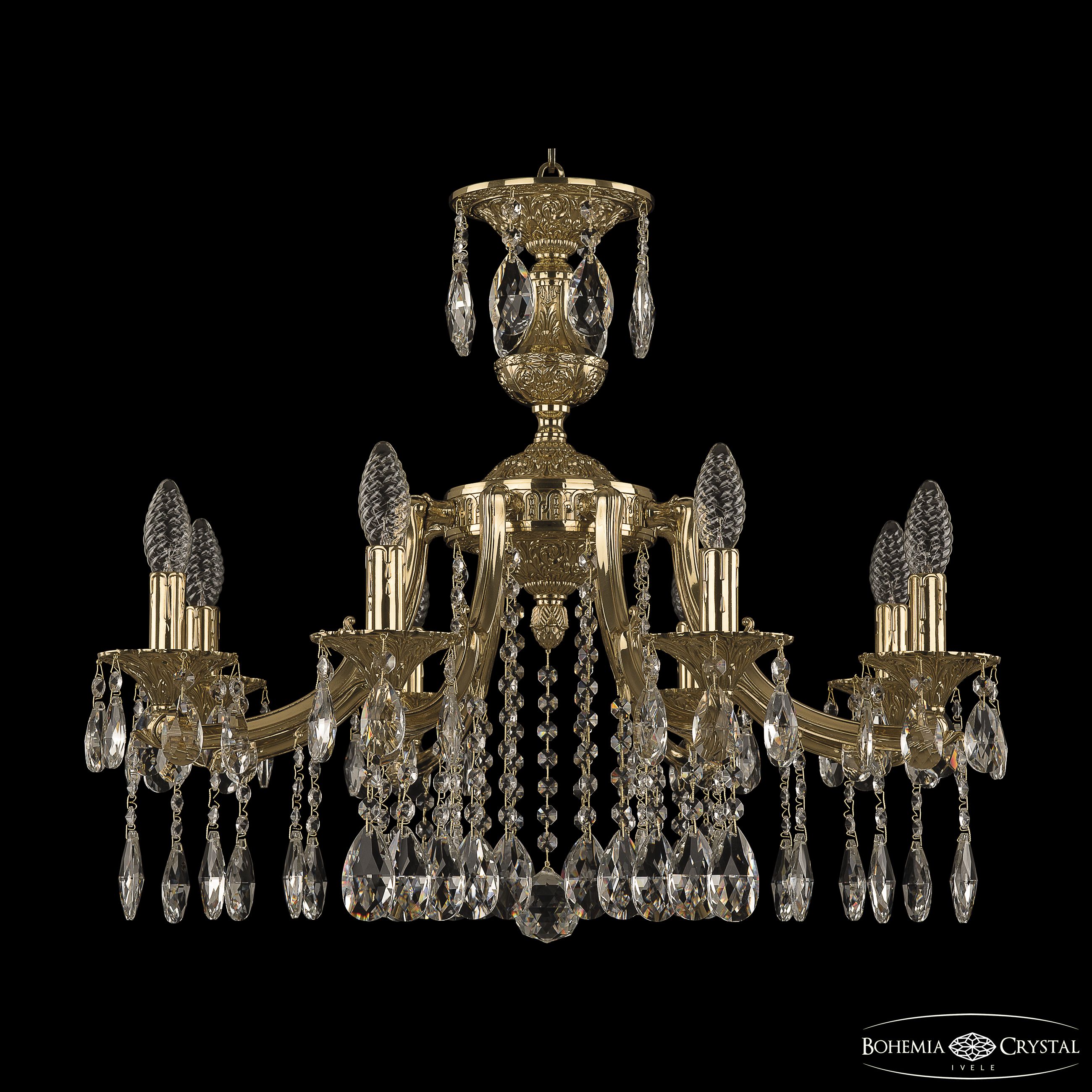Подвесная люстра Bohemia Ivele Crystal Verona 72211/8/210 A G