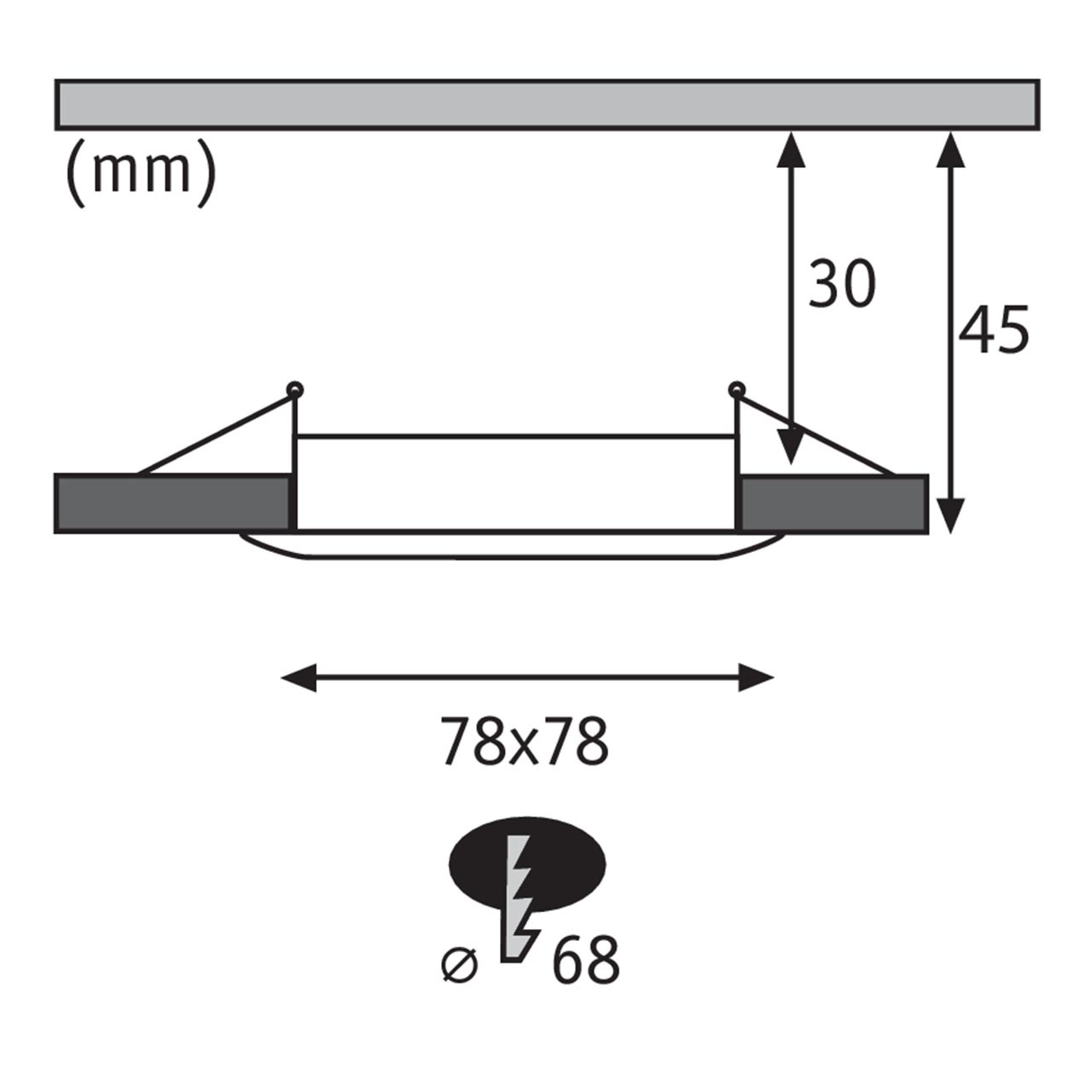 Встраиваемый светодиодный светильник Paulmann Premium Slim Coin 93889