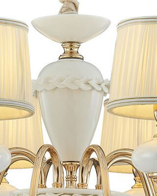 Подвесная люстра Lumien Hall Макей 1031/8H-GD-WT