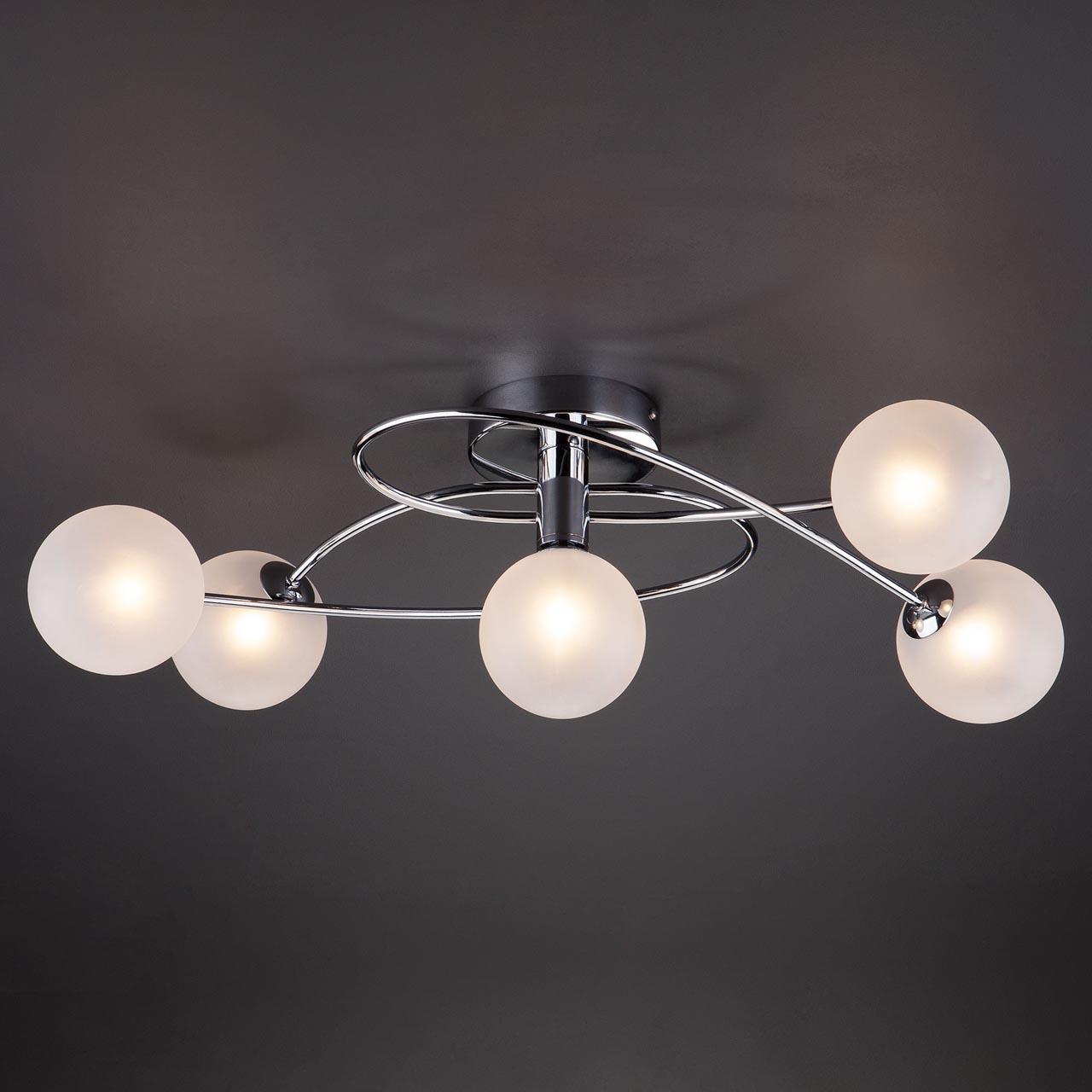 Потолочная люстра Eurosvet Justin 30134/5 хром