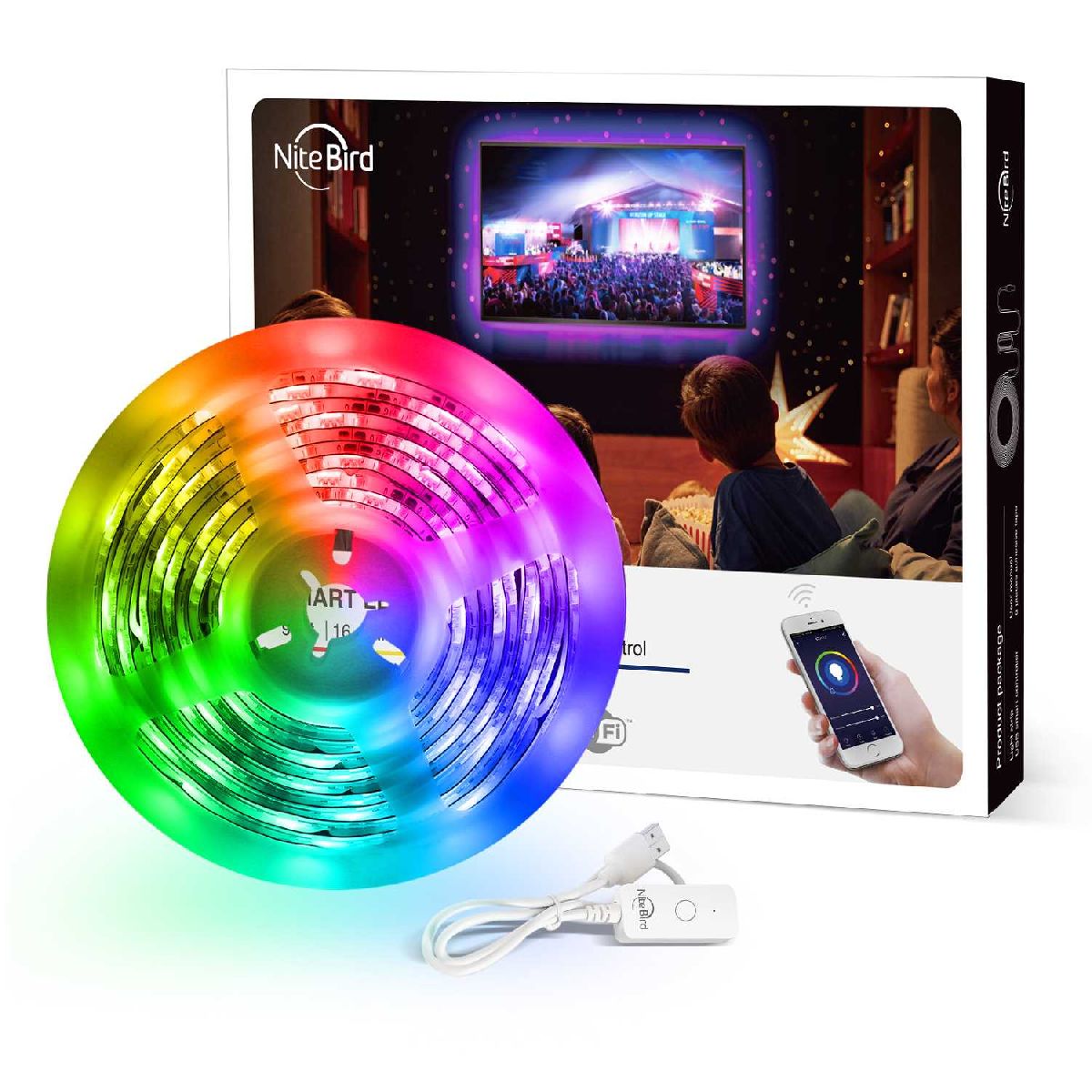 Умная светодиодная лента Nitebird 5Вт RGB 2,8м Wi-Fi SL1