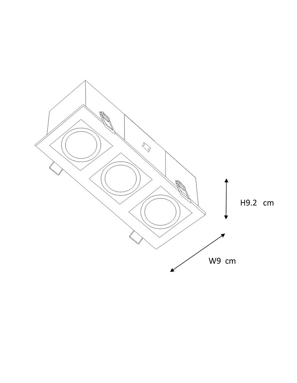 Встраиваемый светильник Lucide Chimney 28900/03/12