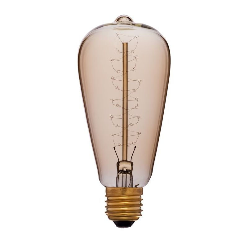 Лампа накаливания Sun Lumen E27 40W золотая 051-927