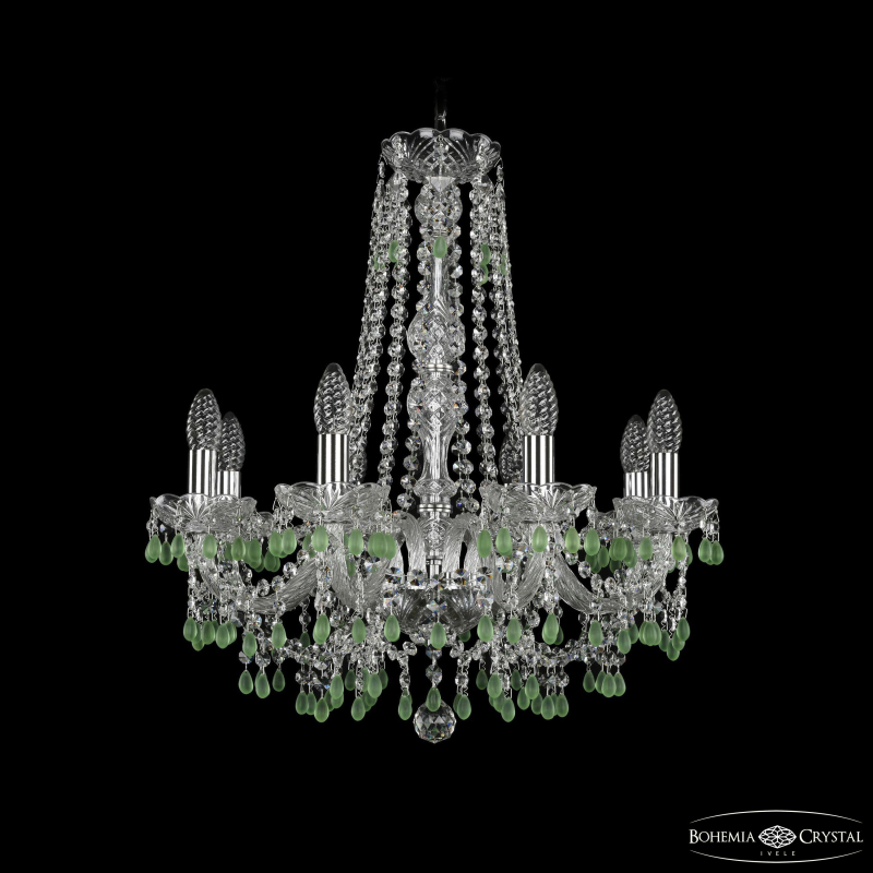 Подвесная люстра Bohemia Ivele Crystal 1410/8/195/h-60 Ni V5001
