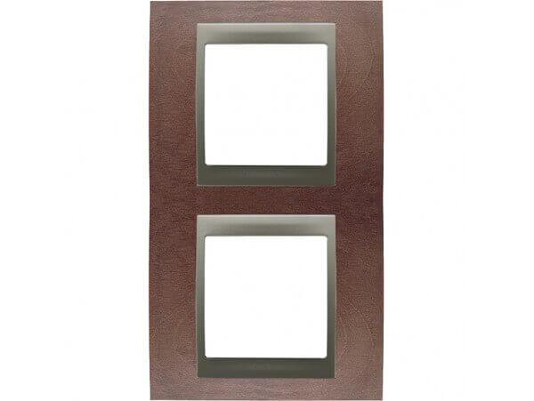 Рамка 2-постовая вертикальная Schneider Electric Unica Top MGU66.004V.2M3