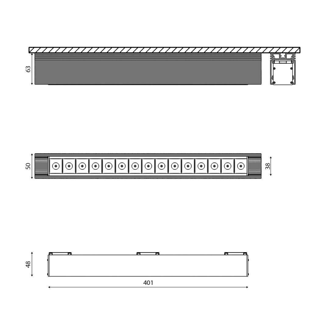 Трековый светильник DesignLed SY-601223-BL-25-NW 003582