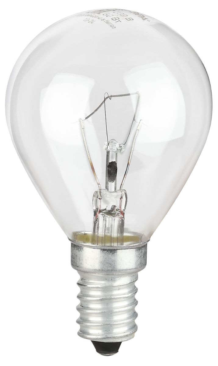 Лампа накаливания Эра P-60-E14-230-CL шар Б0066522