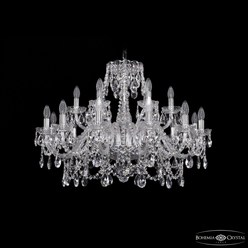 Подвесная люстра Bohemia Ivele Crystal 1411/12+6/300 Ni