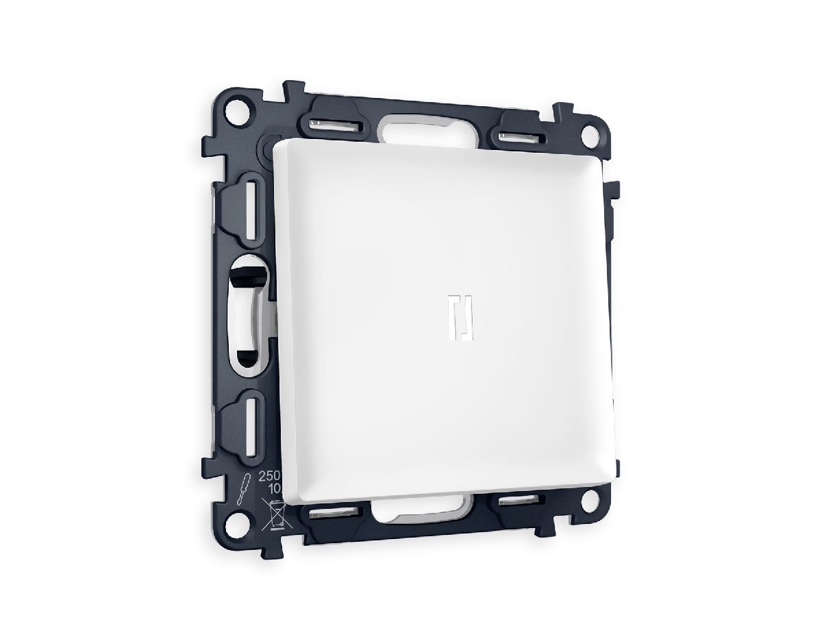 Комплект механизма 1-кл проходного выключателя с подсветкой Ambrella Volt Alfa MA122035