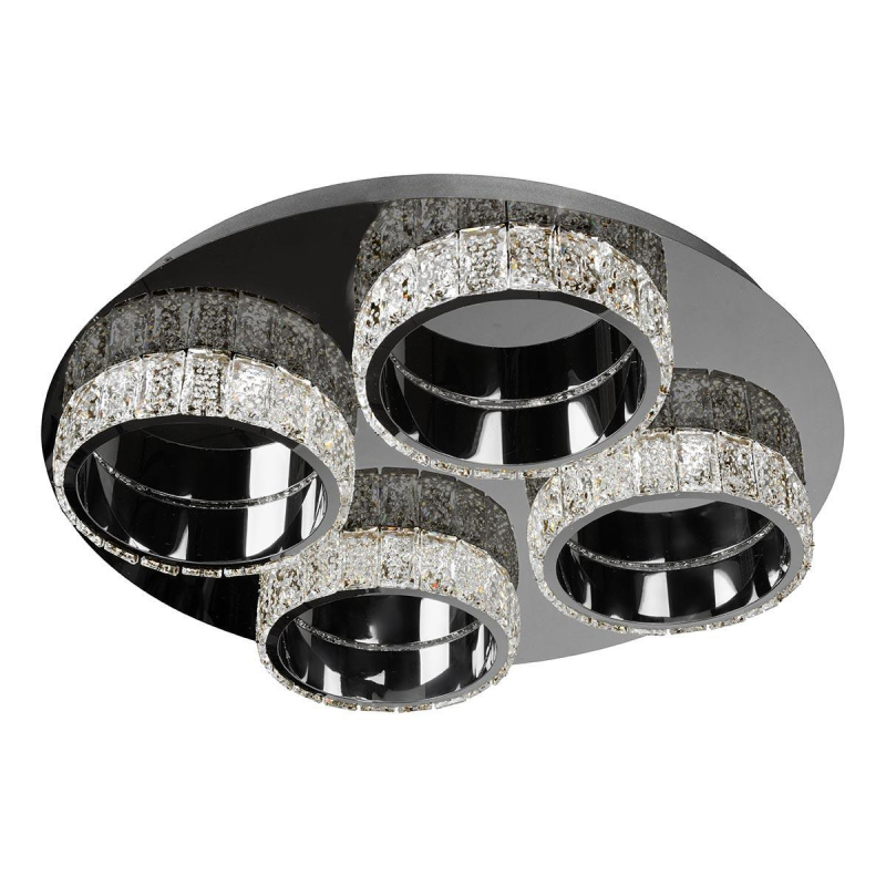 Потолочная светодиодная люстра с дистанционным управлением iLedex CRystal ice MX7212-36 CR