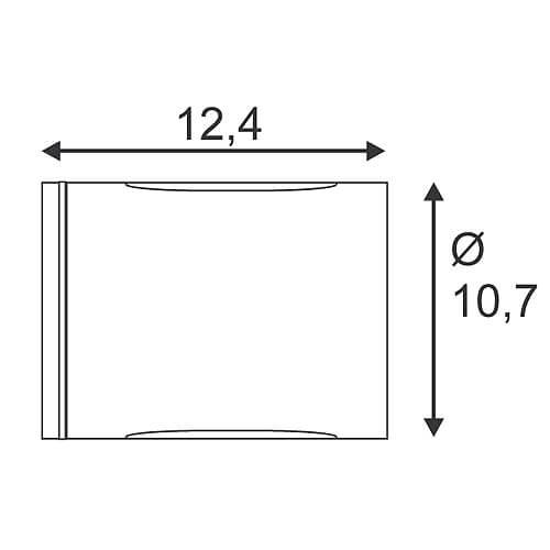 Уличный настенный светильник SLV Nova Wall Out 227032