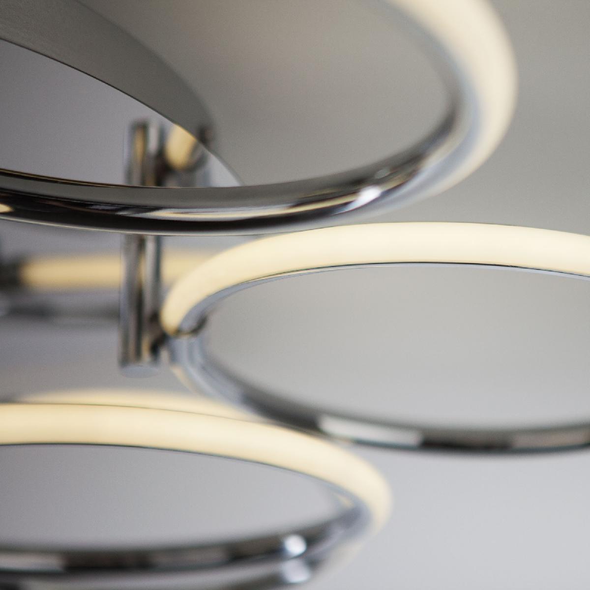 Потолочный светодиодный светильник Eurosvet Impulse 90069/9 хром