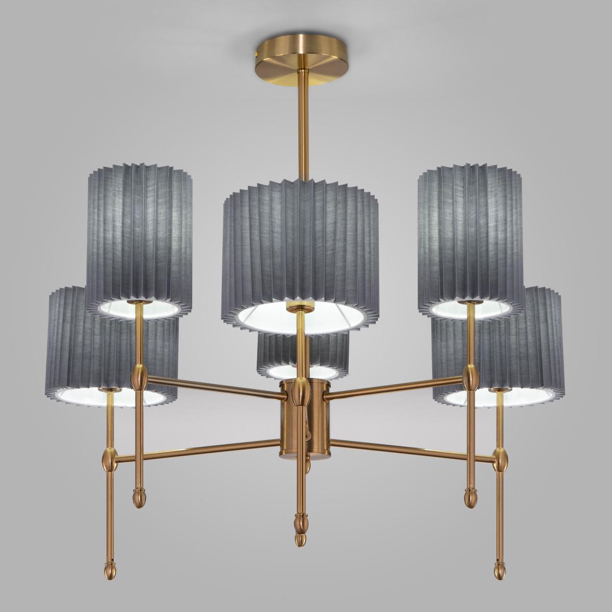 Люстра на штанге Eurosvet Notturno 60162/6 латунь Smart a065665