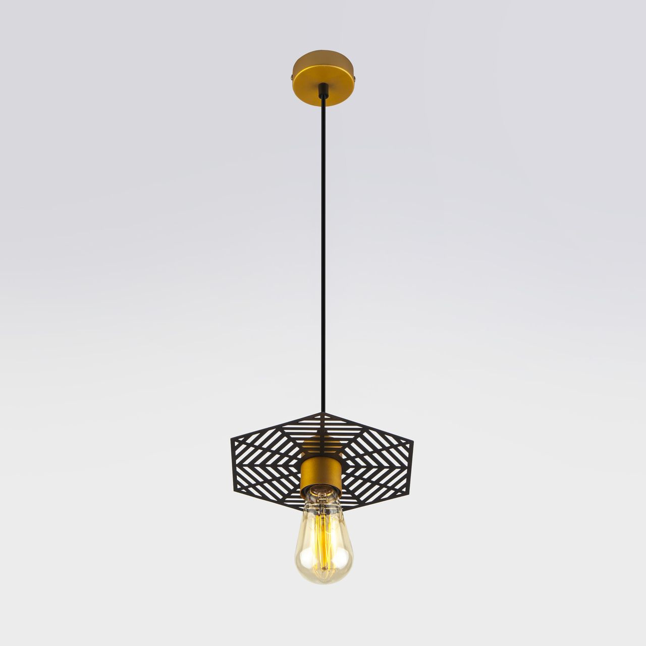 Подвесной светильник Eurosvet Creto 50167/1 бронза/черный