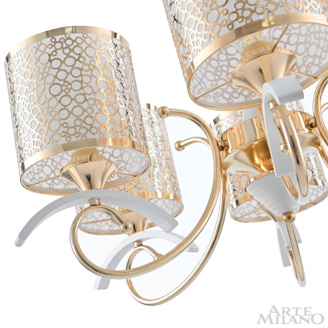 Подвесная люстра Arte Milano Florentia-9787 309787/6 Wh/Gd