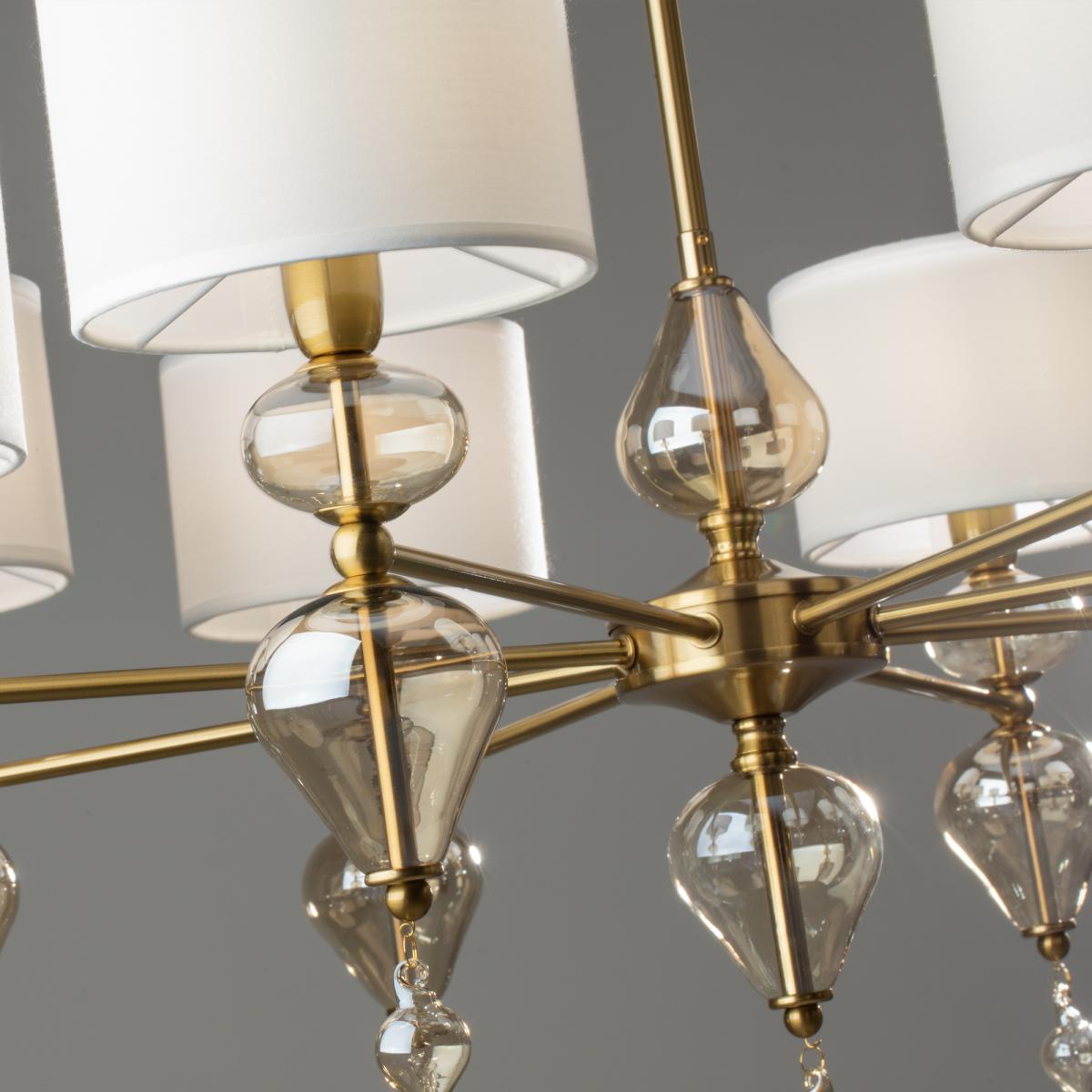 Люстра на штанге Freya Raise FR5369CL-08BS