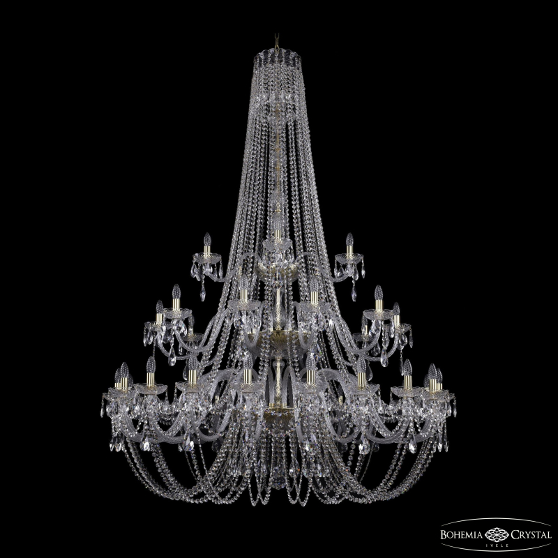 Подвесная люстра Bohemia Ivele Crystal 1406/20+10+5/530/h-204/3d G