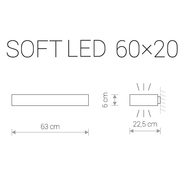 Настенный светодиодный светильник Nowodvorski Soft Led 9522