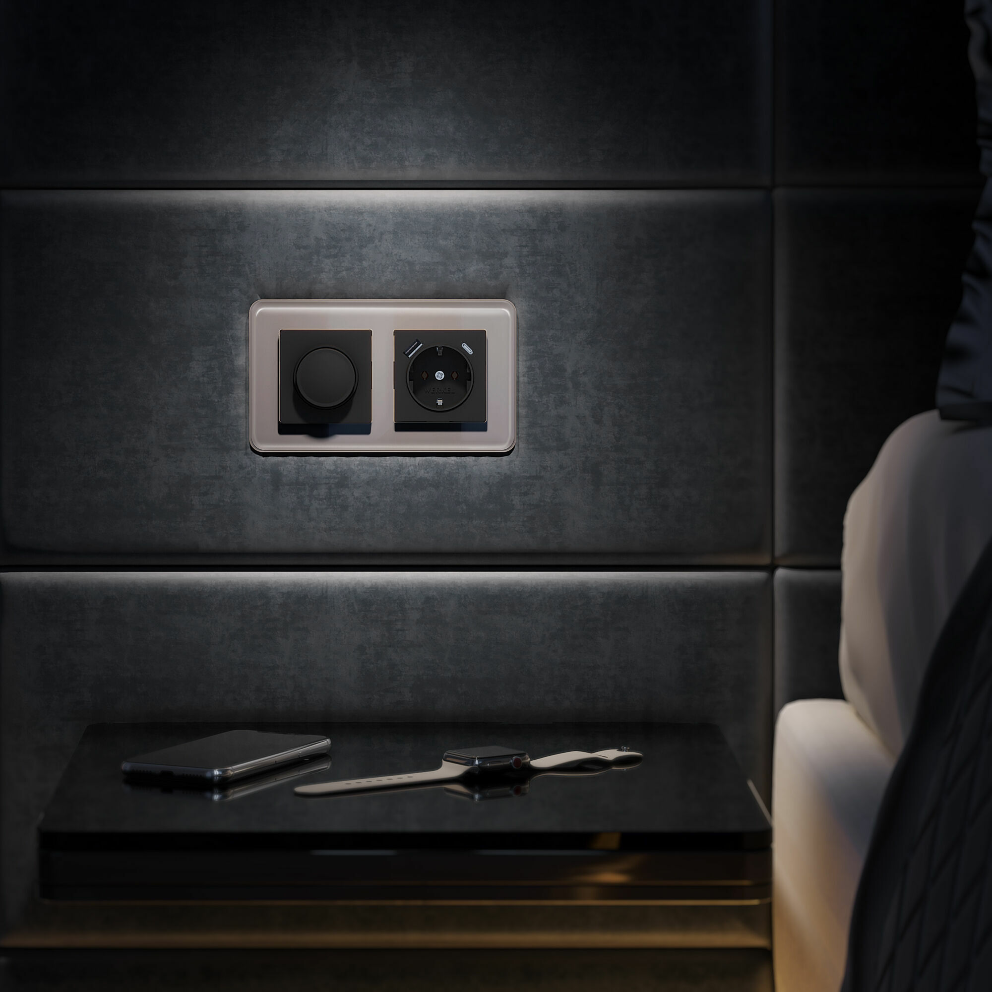 Диммер Werkel черный матовый W1142008 4690389156779 a051246