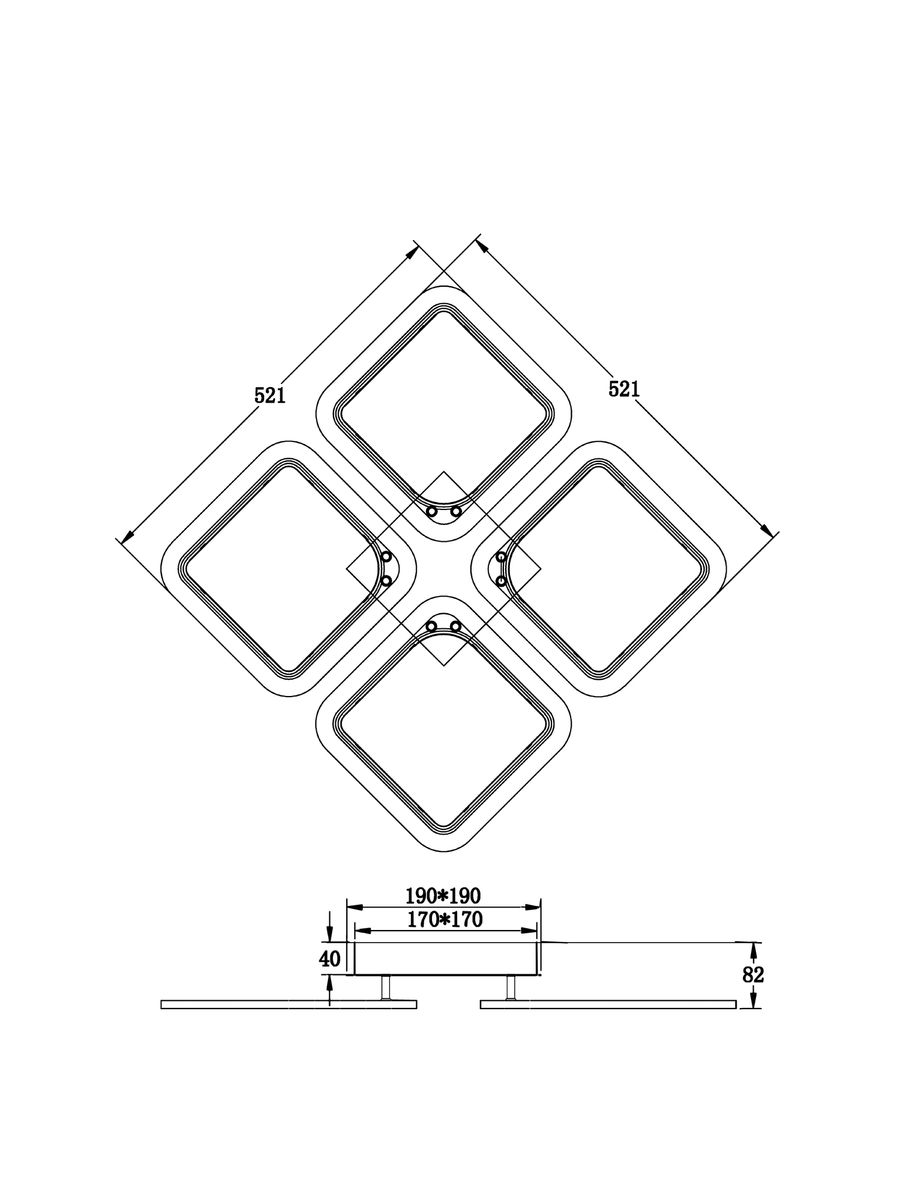 Потолочная люстра Freya Radane FR10020CL-L70W