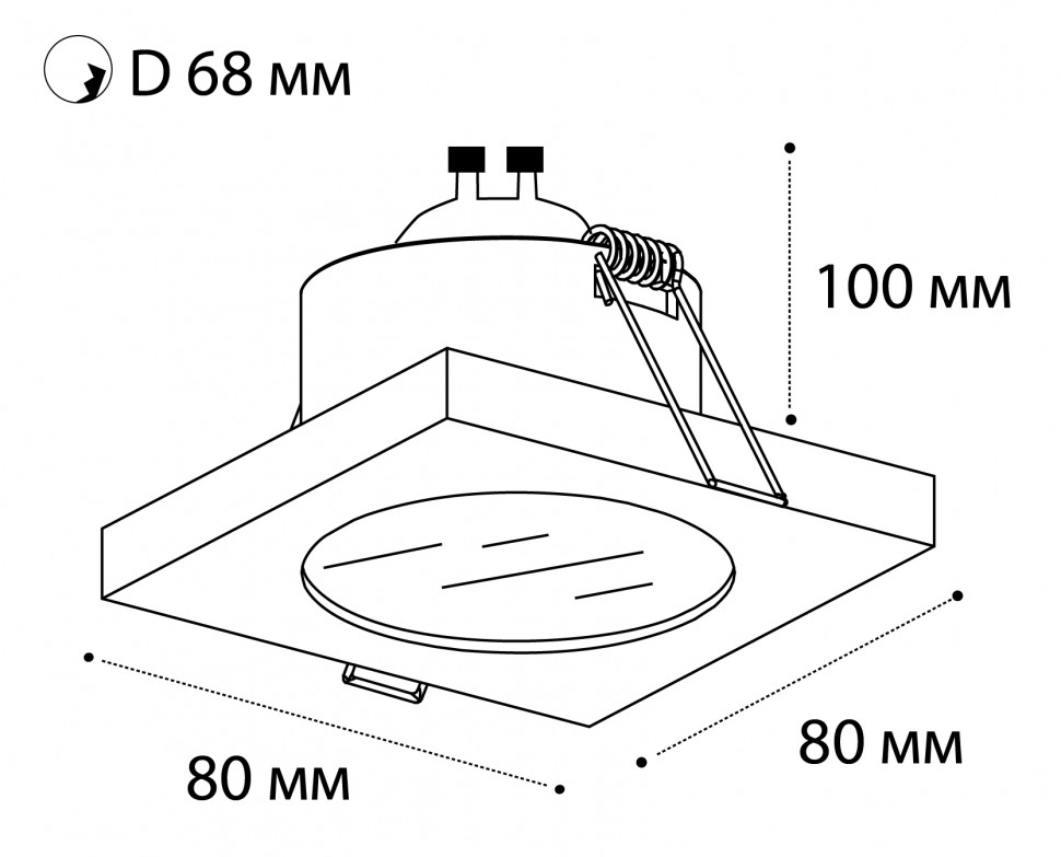 Встраиваемый светильник Italline 2638 white