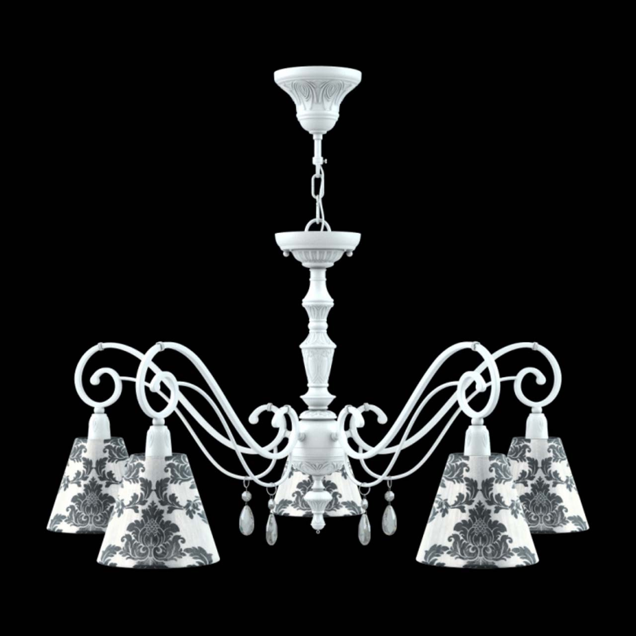 Подвесная люстра Lamp4you Classic E3-05-WM-LMP-O-2-CRL-E3-05-TR-DN