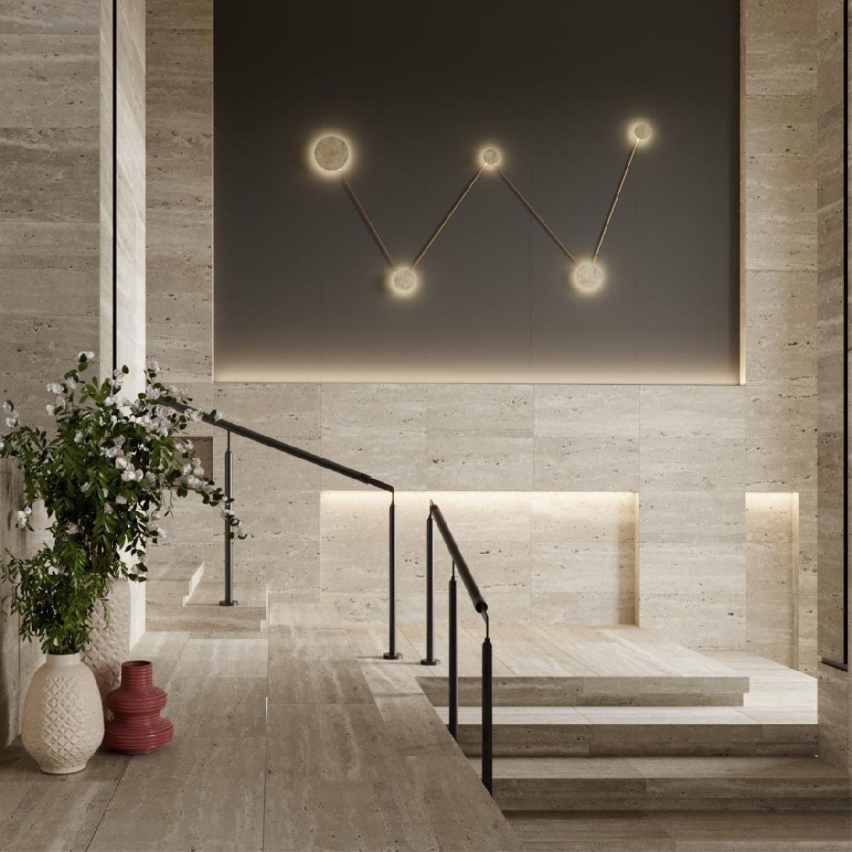 Настенный светильник Odeon Light Travertino 6625/25WL