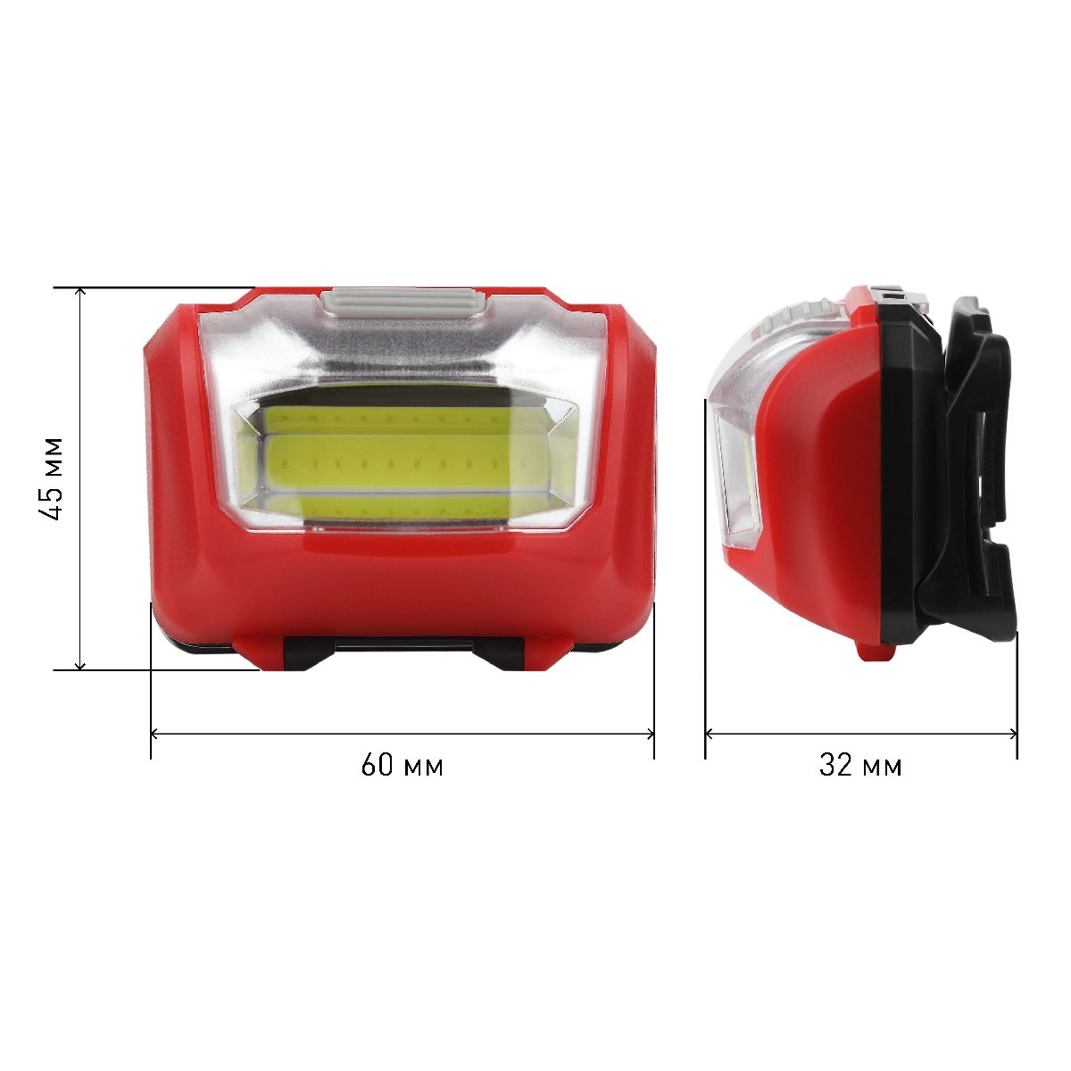 Фонарь налобный Пиранья на батарейках Эра GB-709 Б0052751