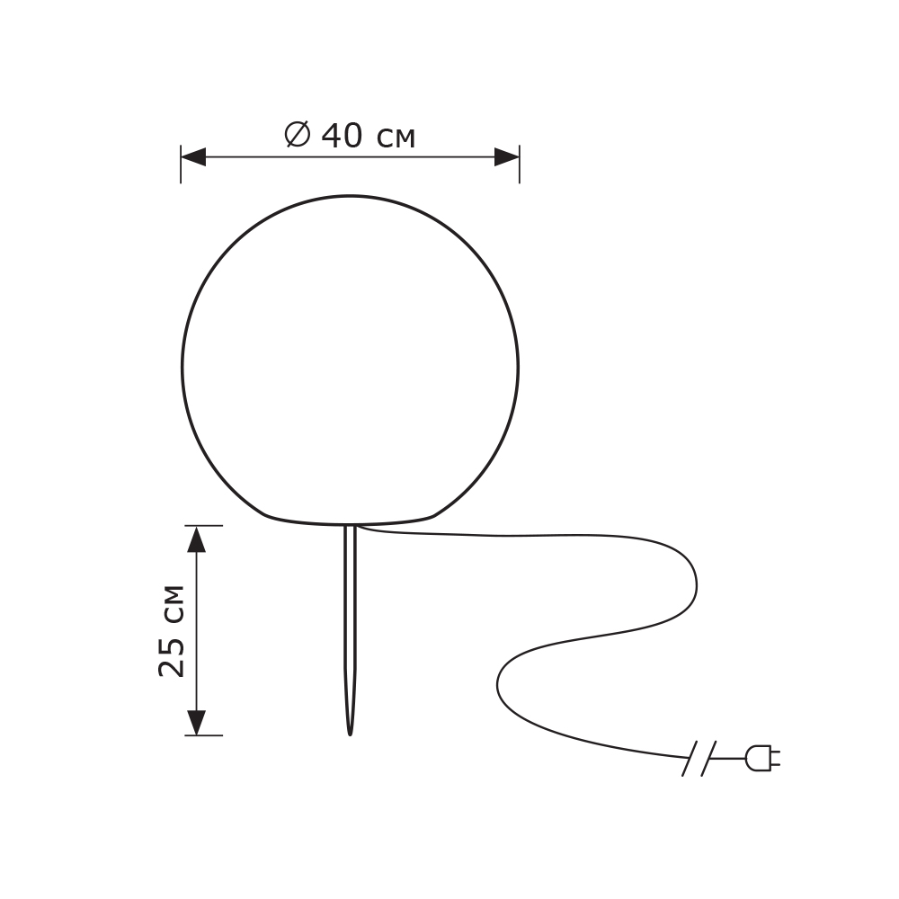 Грунтовый светильник LightHall Breeze 40 LH042016