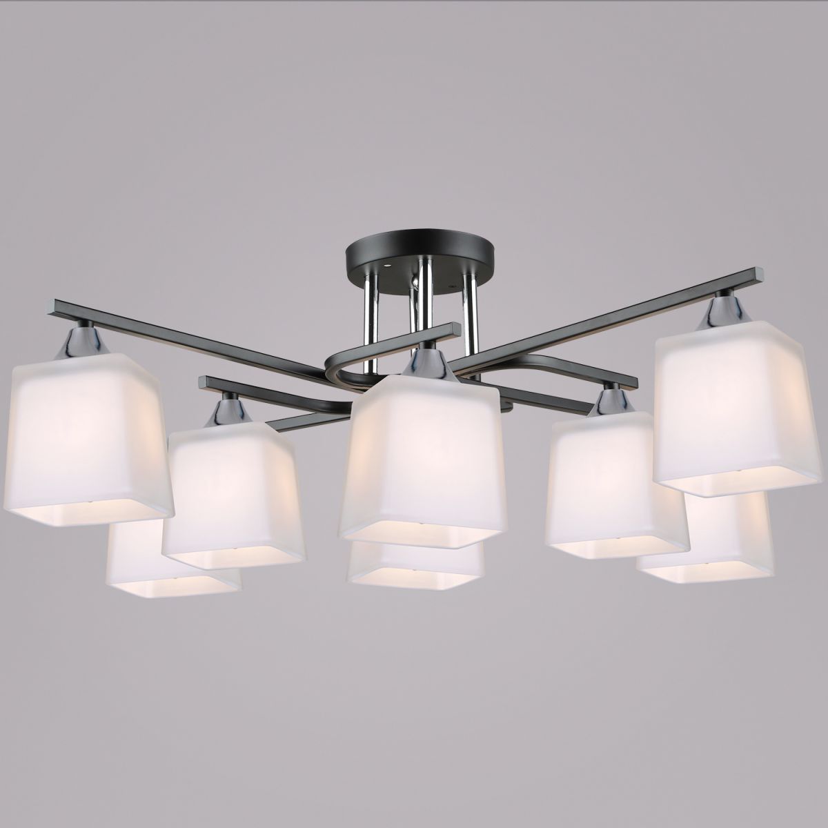 Потолочная люстра Reluce 06194-0.3-08 BK+CH