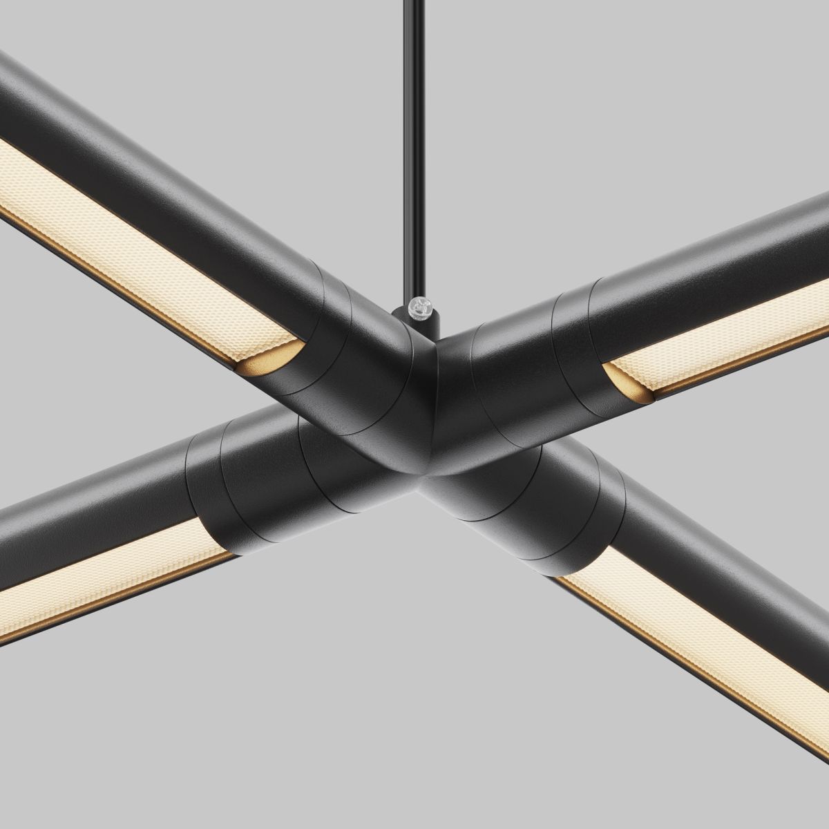 Х-образный вертикальный коннектор с вводом питания Maytoni Shelf CA017TX-P-B