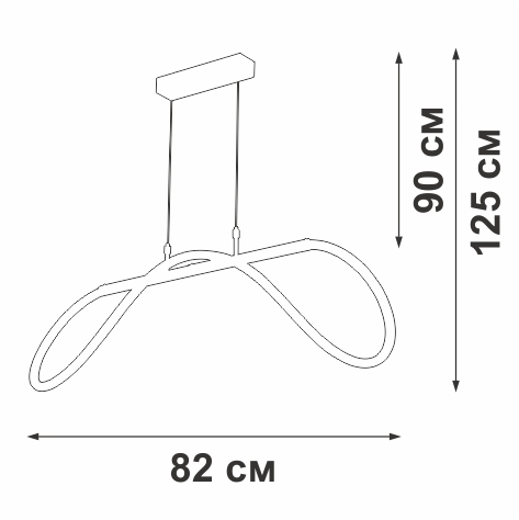 Подвесной светильник Vitaluce V3896-1/1S
