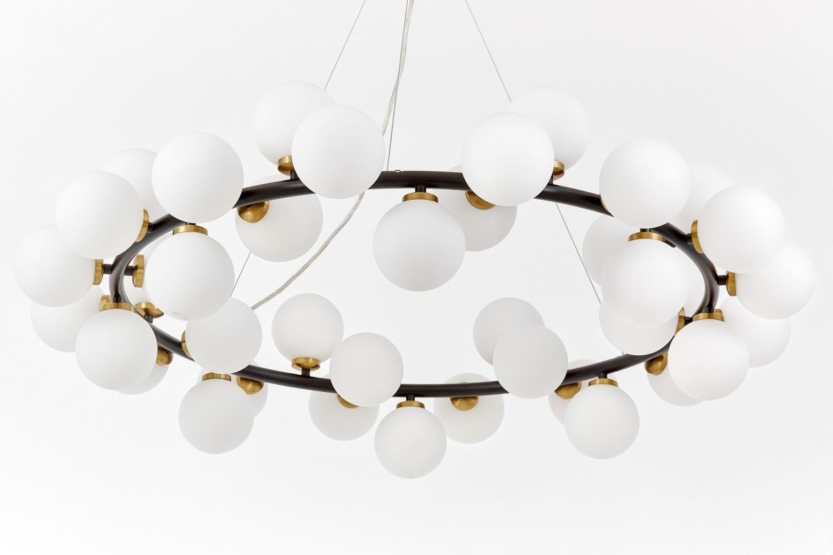 Подвесная люстра Lumina Deco Marsiada LDP 6033-40 BK+MD