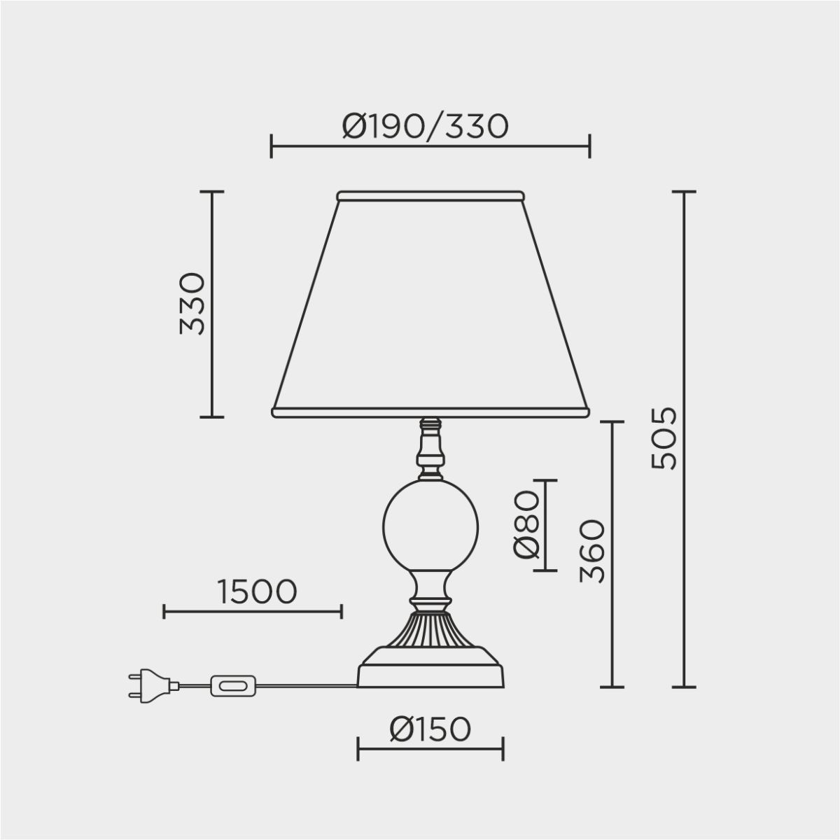 Настольная лампа LED4U L9923 GD