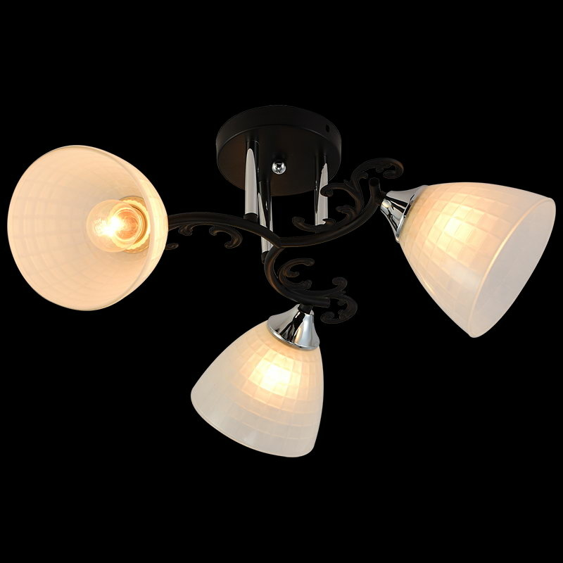 Люстра на штанге Reluce 11308-0.3-03 BK+CR