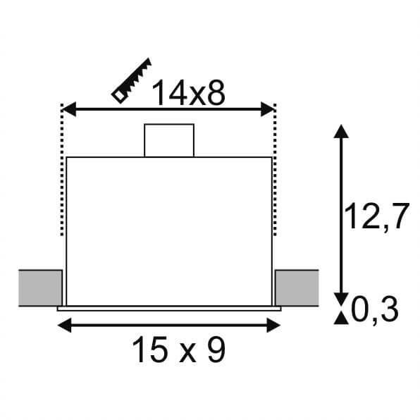 Встраиваемый светильник SLV Kadux 2 ES111 115556