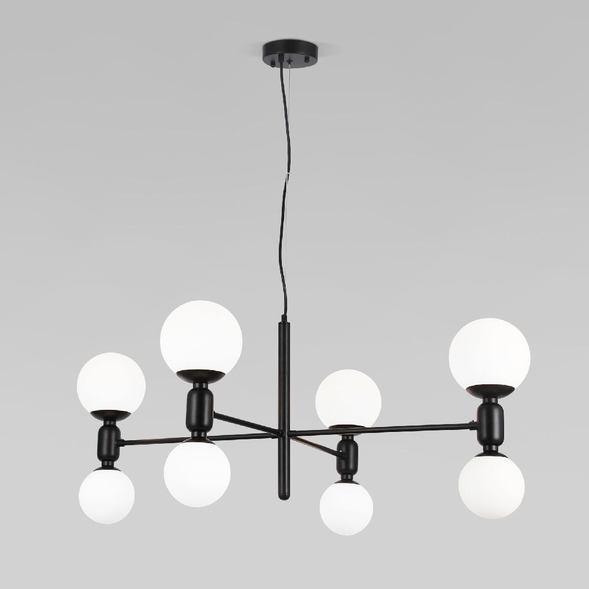 Подвесная люстра Eurosvet Bubble 30182/8 черный Smart a063212