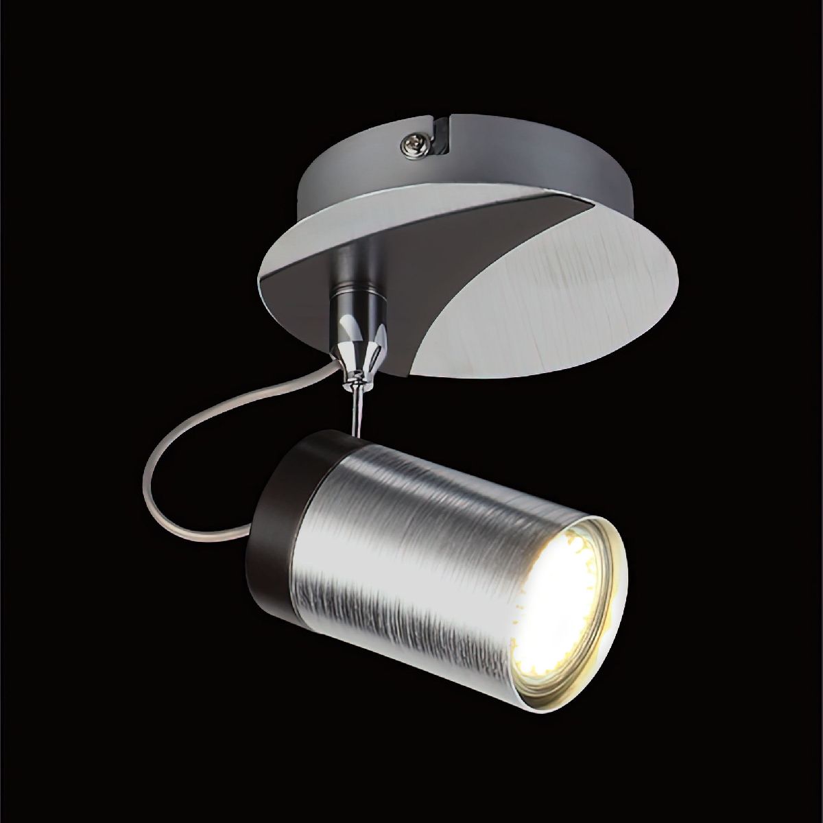 Спот Eurosvet Logan 20044/1 хром/черный 00000077276