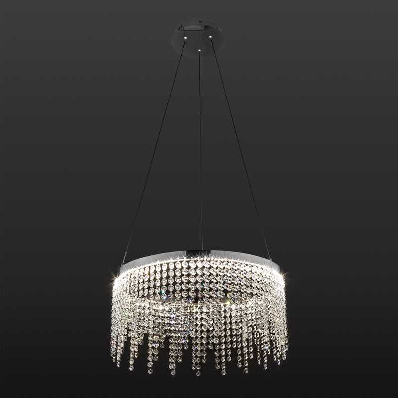 Подвесная светодиодная люстра Eurosvet Royal 90050/1 хром