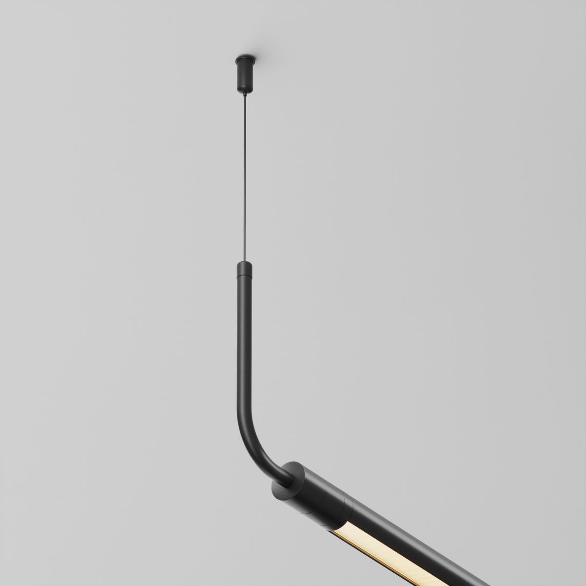 Заглушка для подвесного монтажа без ввода питания с тросом Maytoni Shelf CA024PL-B