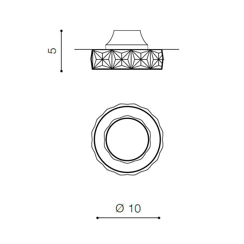 Встраиваемый светильник Azzardo Ester 1 AZ1450