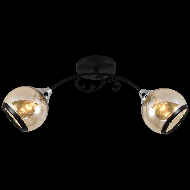 Потолочная люстра Reluce 01380-0.3-02A BK+CR